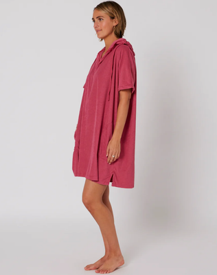 Pončo Rankšluostis Merginoms V NECK HOODED PONCHO