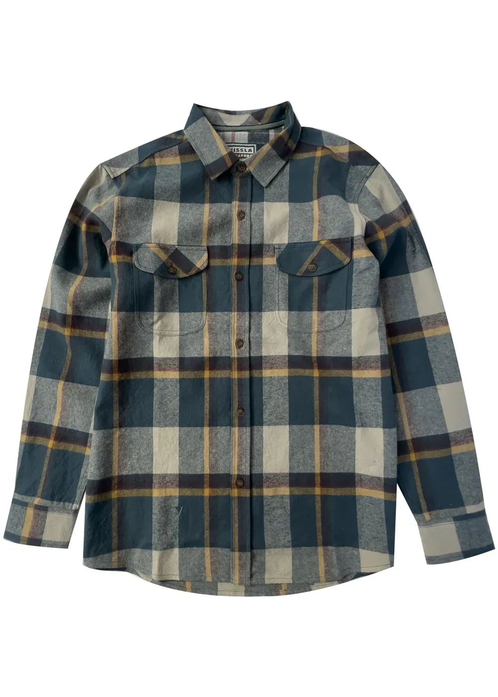 Marškiniai VISSLA Creators Eco LS Flannel Deep water