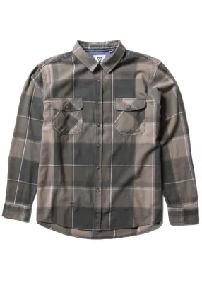 Marškiniai VISSLA Central Coast Eco LS Flannel Vintage Green