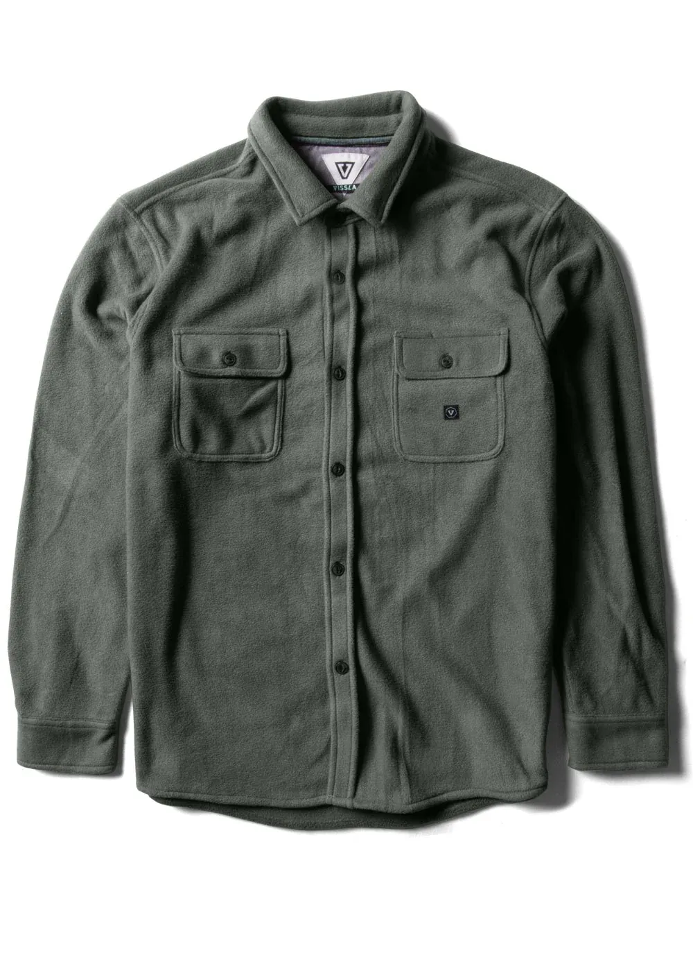 Marškiniai VISSLA Eco-Zy LS Polar Flannel Vintage Green