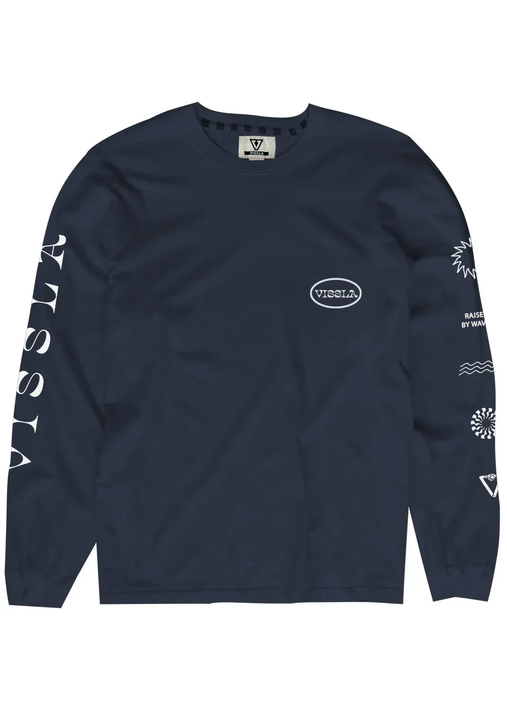 Marškinėliai VISSLA Line Up Boys Ls Tee Navy