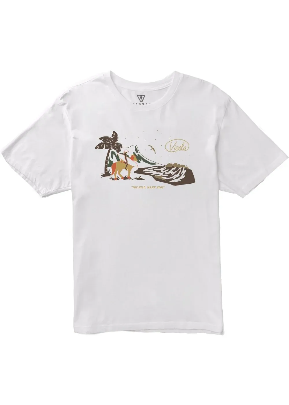 Marškinėliai VISSLA Soren Wavy West