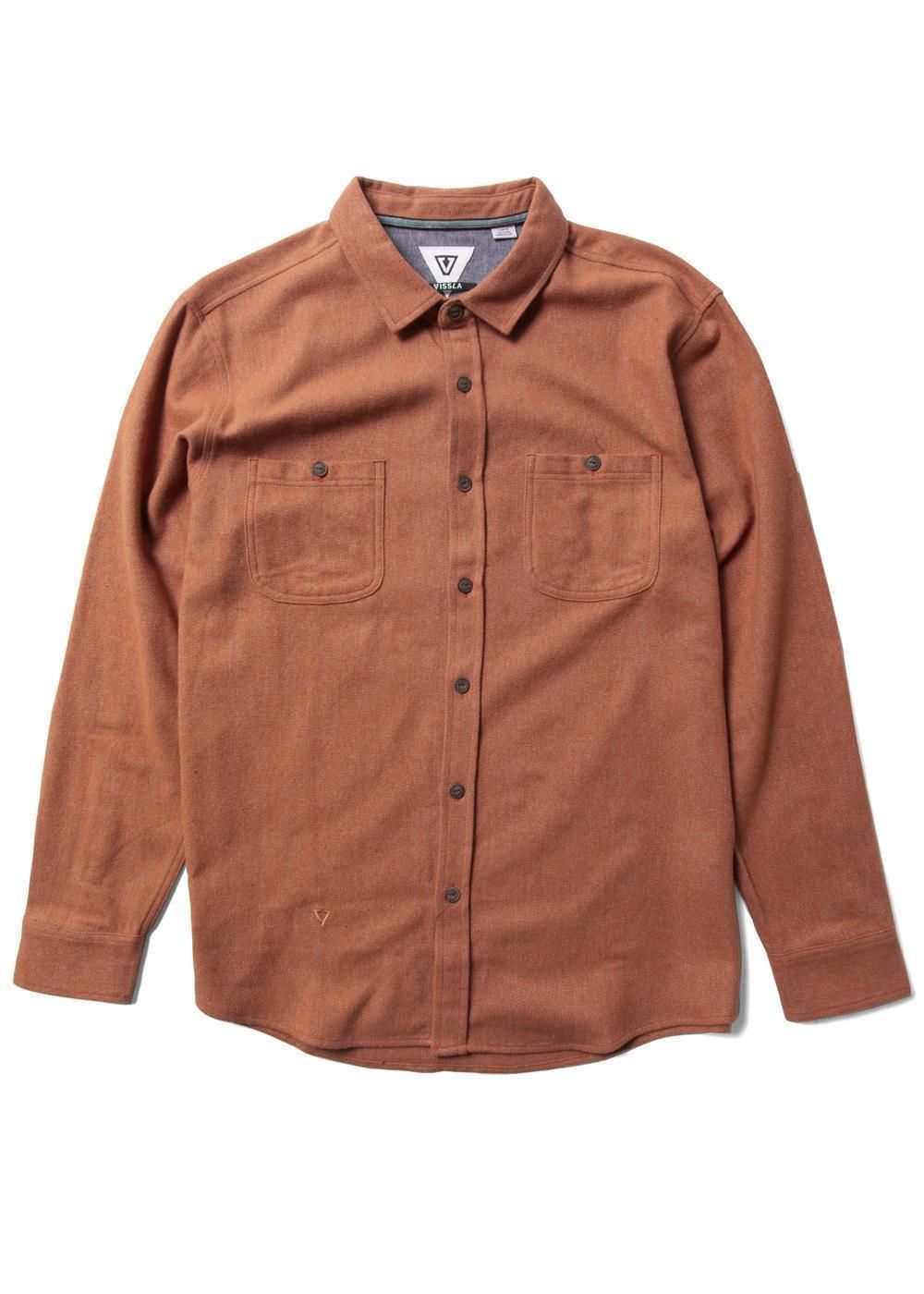Marškiniai VISSLA Shaper Eco LS Flannel Terracott