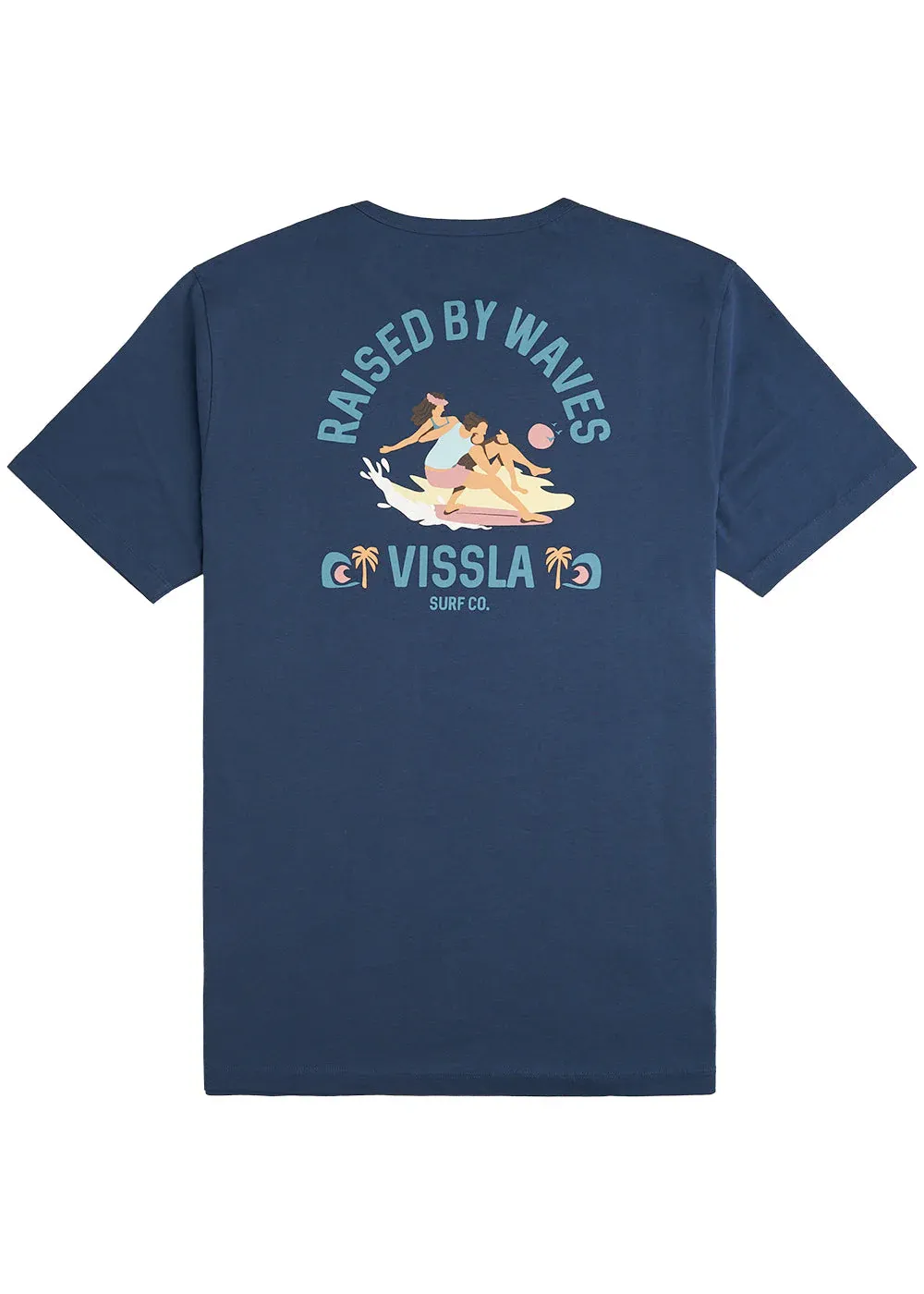 Marškinėliai VISSLA Offshore Pleasures SS Tee Dark Denim