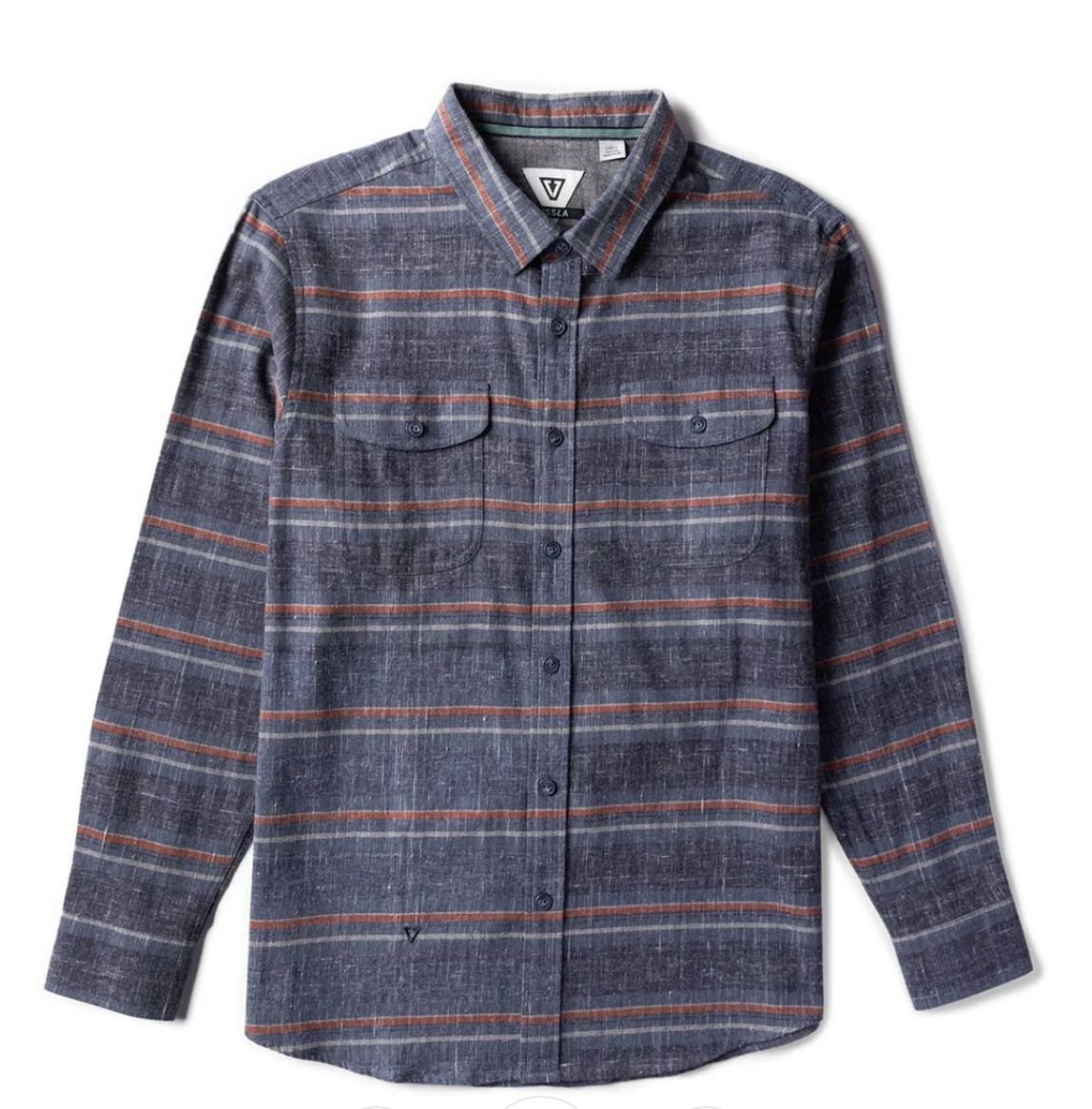 VISSLA Central Coast ilgarankoviai marškiniai Navy Heather
