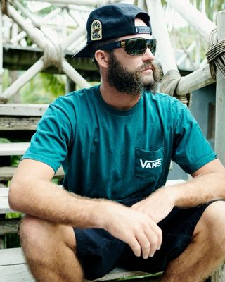 ISea CAPTAIN BLACK / GREEN POLARIZED LENS