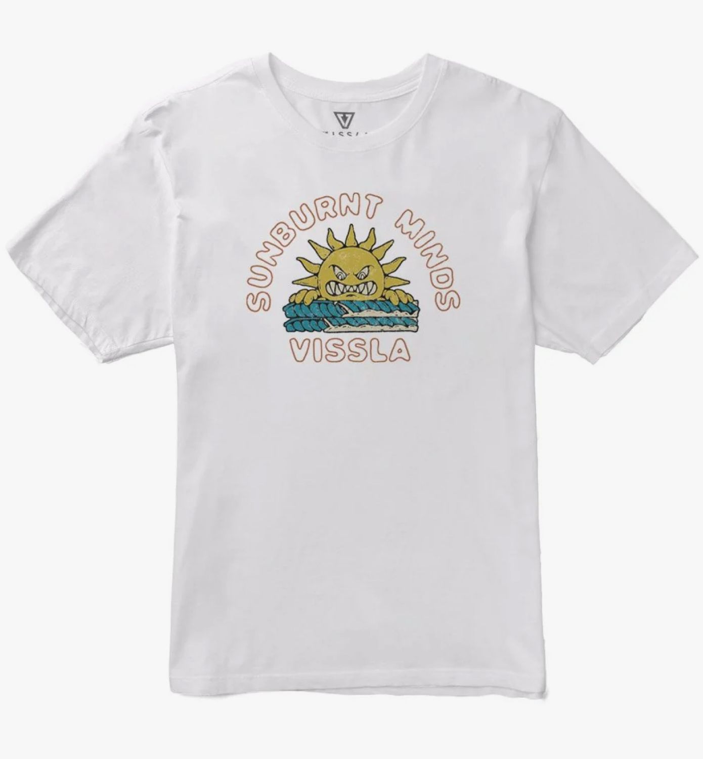 Marškinėliai VISSLA Cooked Organic Tee-WHT