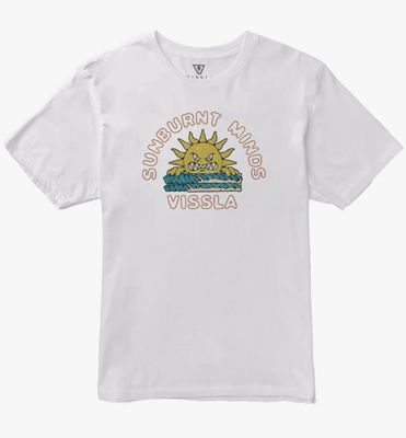 Marškinėliai VISSLA Cooked Organic Tee-WHT