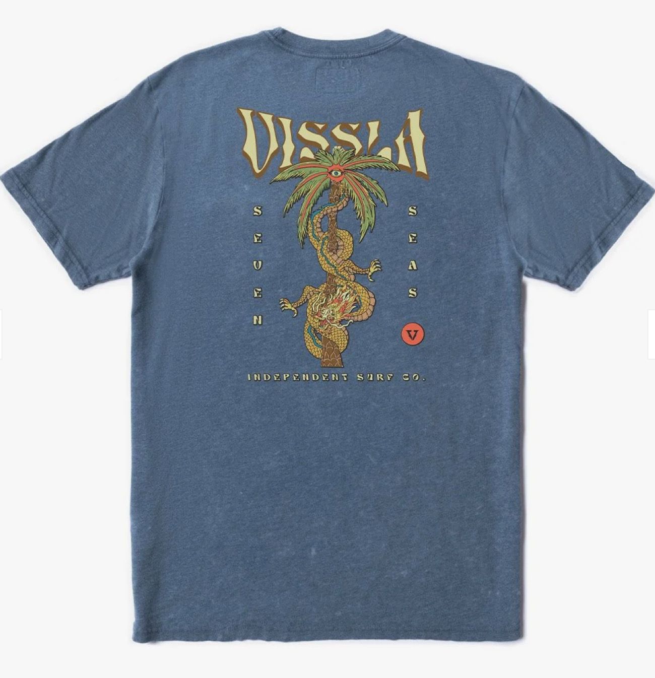 Marškinėliai VISSLA Masters of Stoke Cosmic Wash SS Tee-SEA