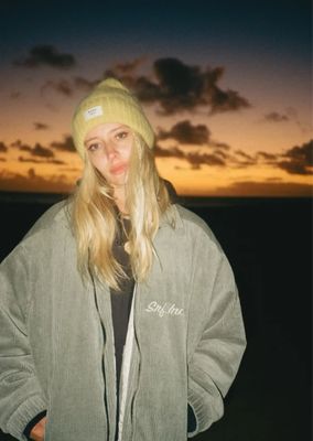 Surf inc RIB FLUFFY BEANIE - BLUE DREAM