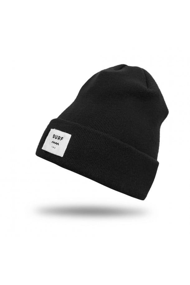 Surf Inc MERINO BEANIE - SPACE BLACK, Color: Black