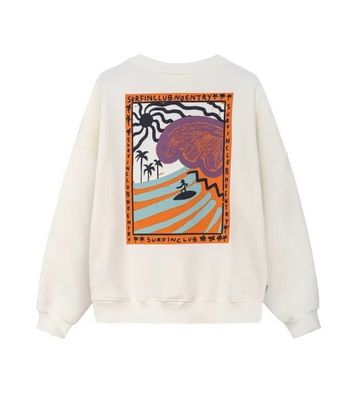 Surf Inc ORGANIC WAVE SWEAT - VINTAGE WHITE