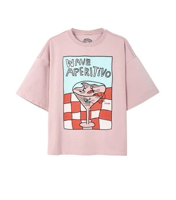 Surfinc WAVE APERITIVO TEE - PINK KUSH
