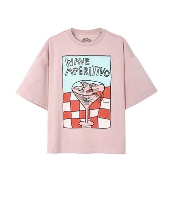 Surfinc WAVE APERITIVO TEE - PINK KUSH