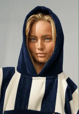 Pončo Rankšluostis FUTAH Bedu Blue Terry Poncho