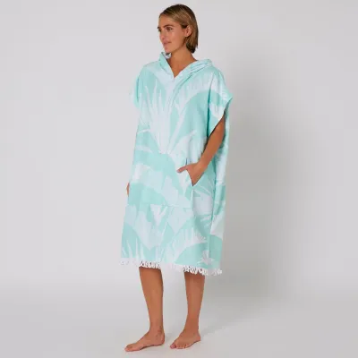 Pončo Rankšluostis Merginoms ZIP FRONT HOODED