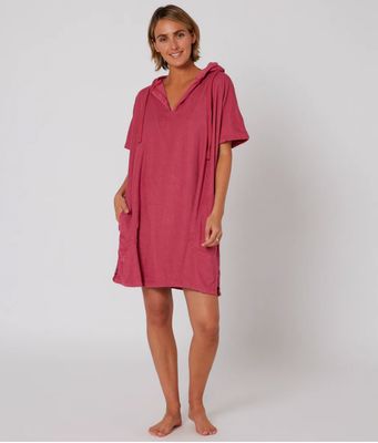 Pončo Rankšluostis Merginoms V NECK HOODED PONCHO