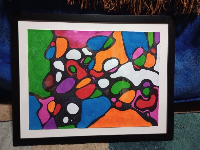 Neurographic abstract art