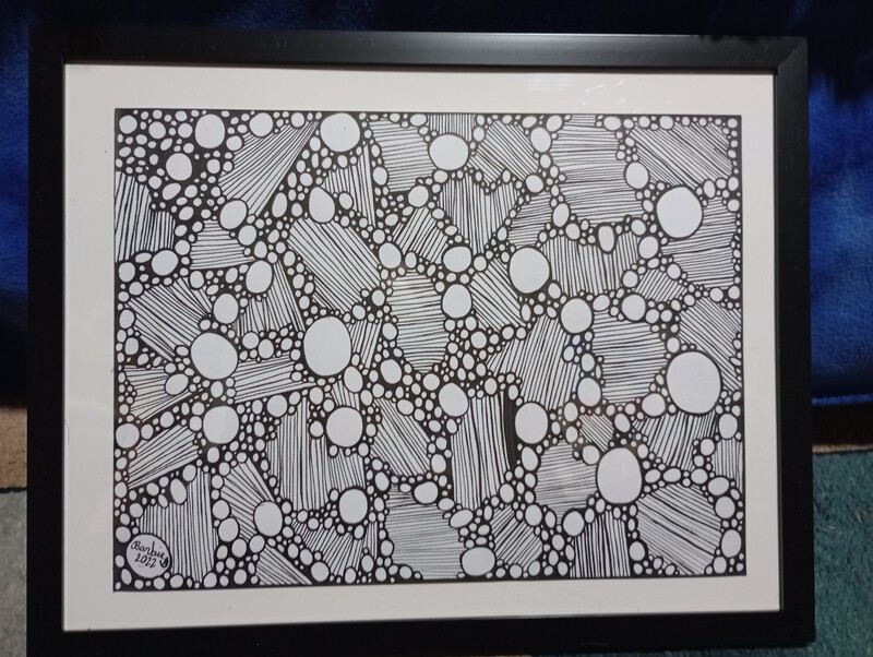 Space - black and white 
