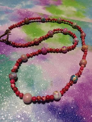 Imperial Jasper 21" necklace