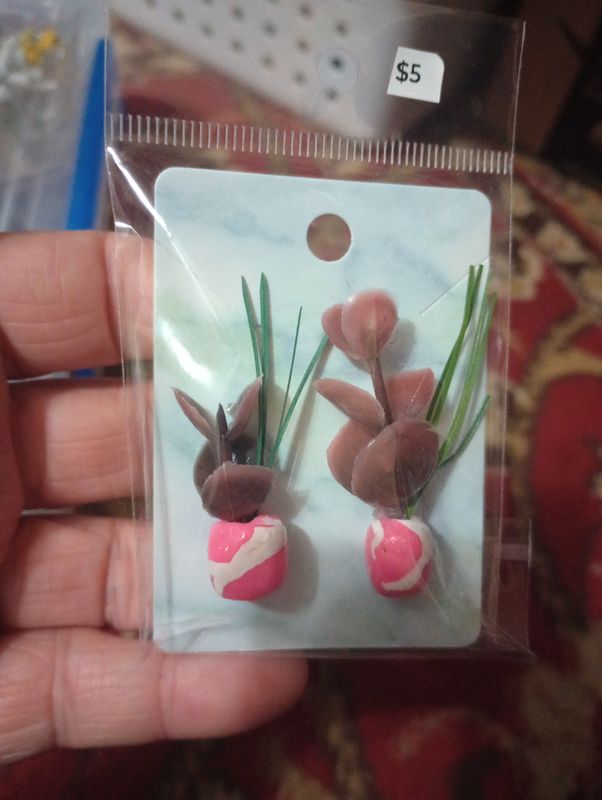 Miniature plant set for fairy house, doll house