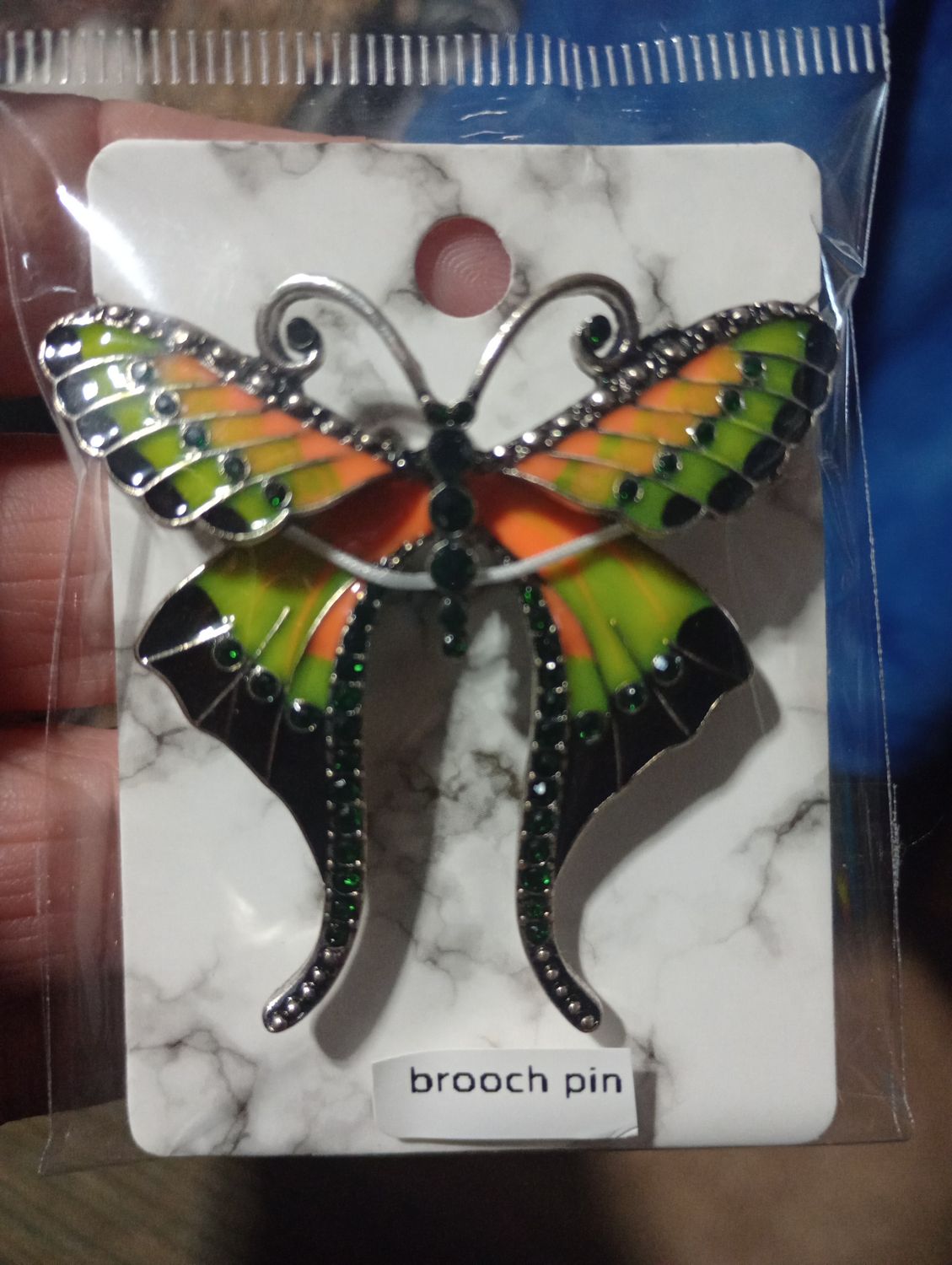 Butterfly brooch pin
