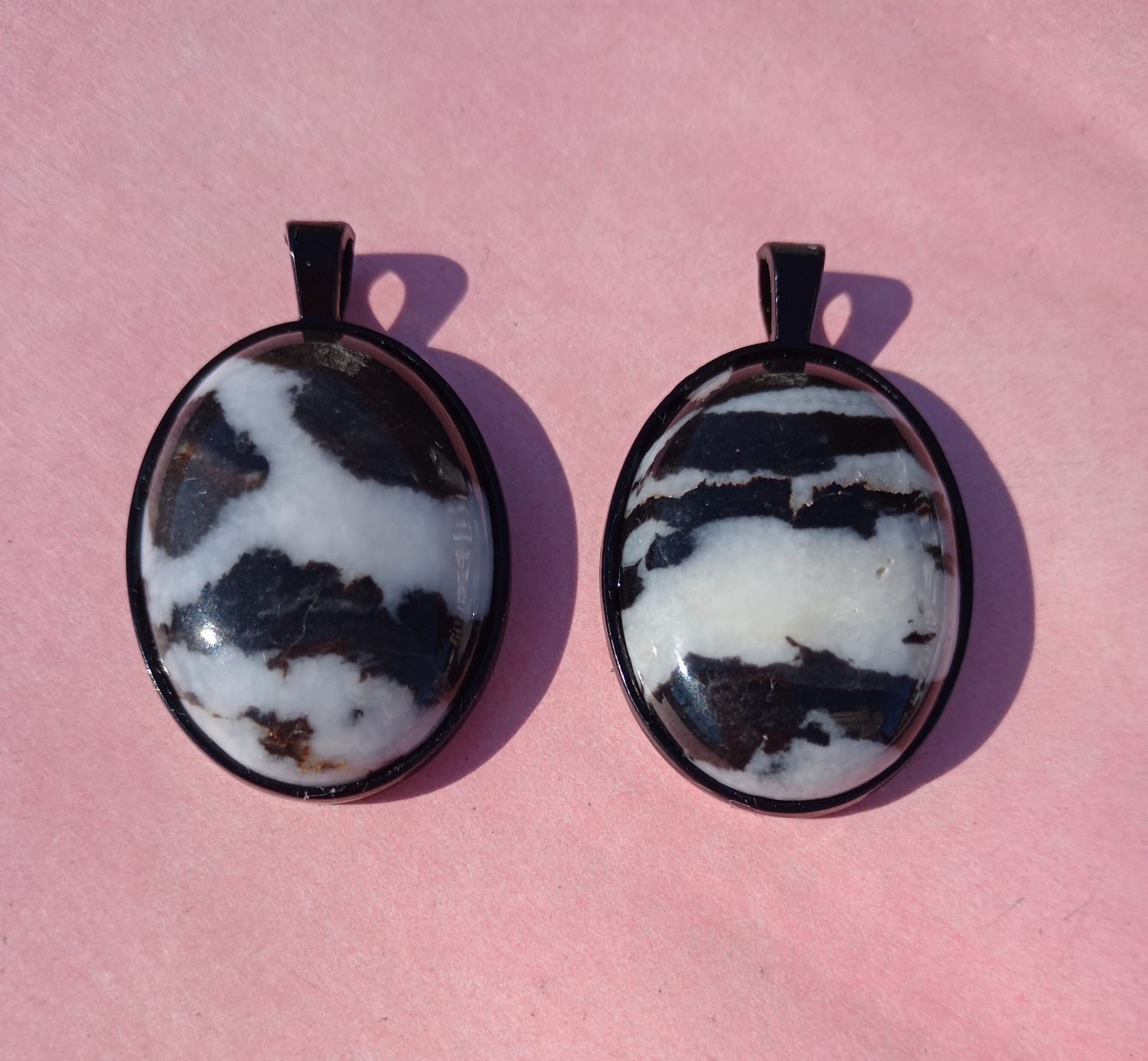 Zebra Agate 30mm pendant