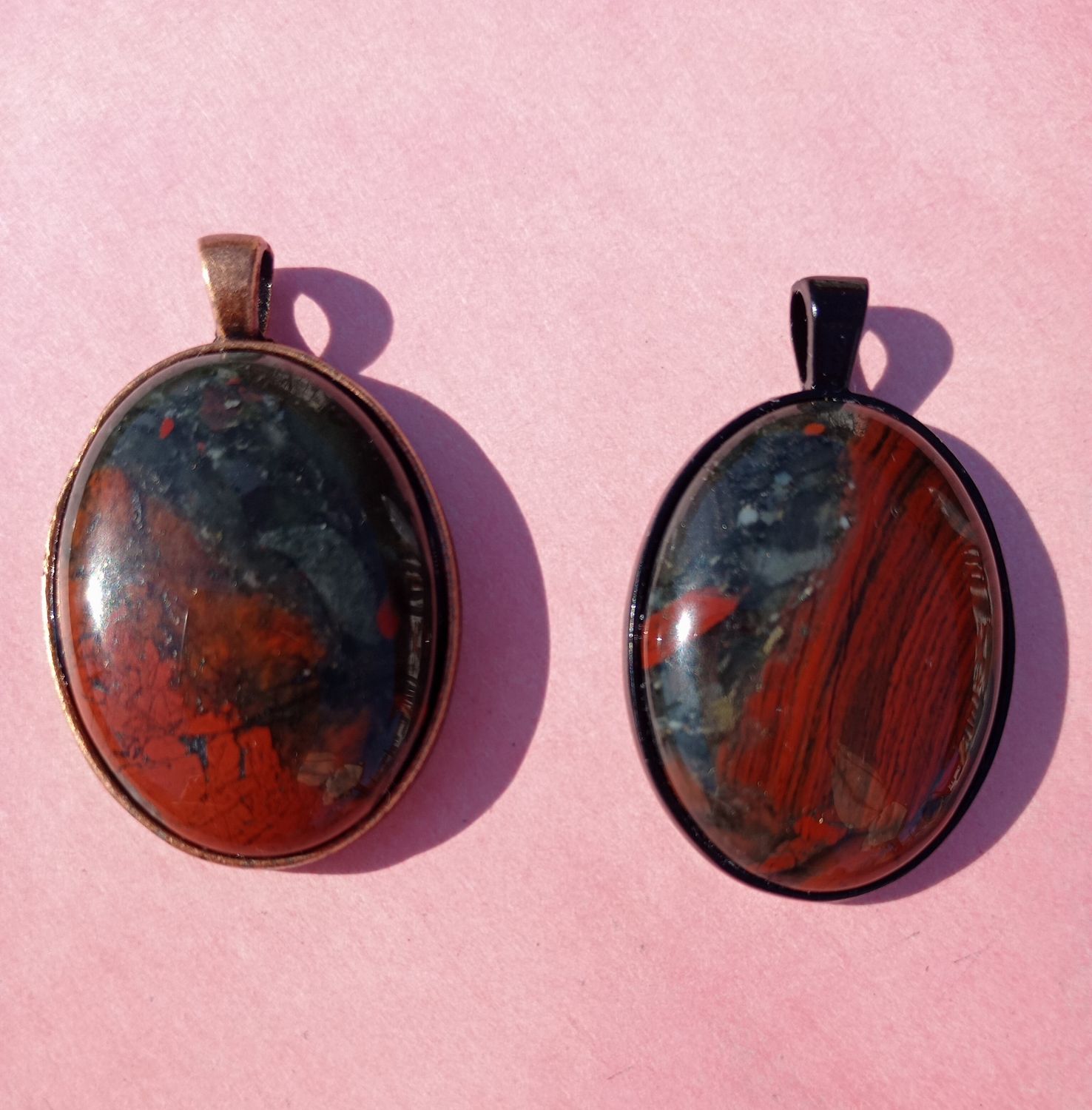 African Bloodstone 30mm pendant