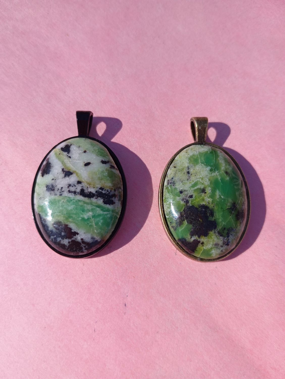 Australian Chrysoprase 30mm pendant