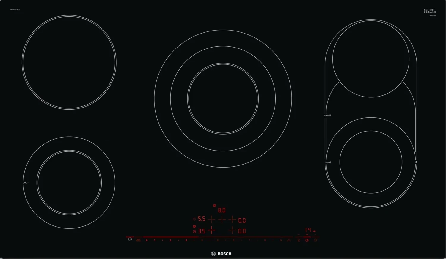 Series 8 | Bosch Electric Hob 90cm - PKM975DK1D