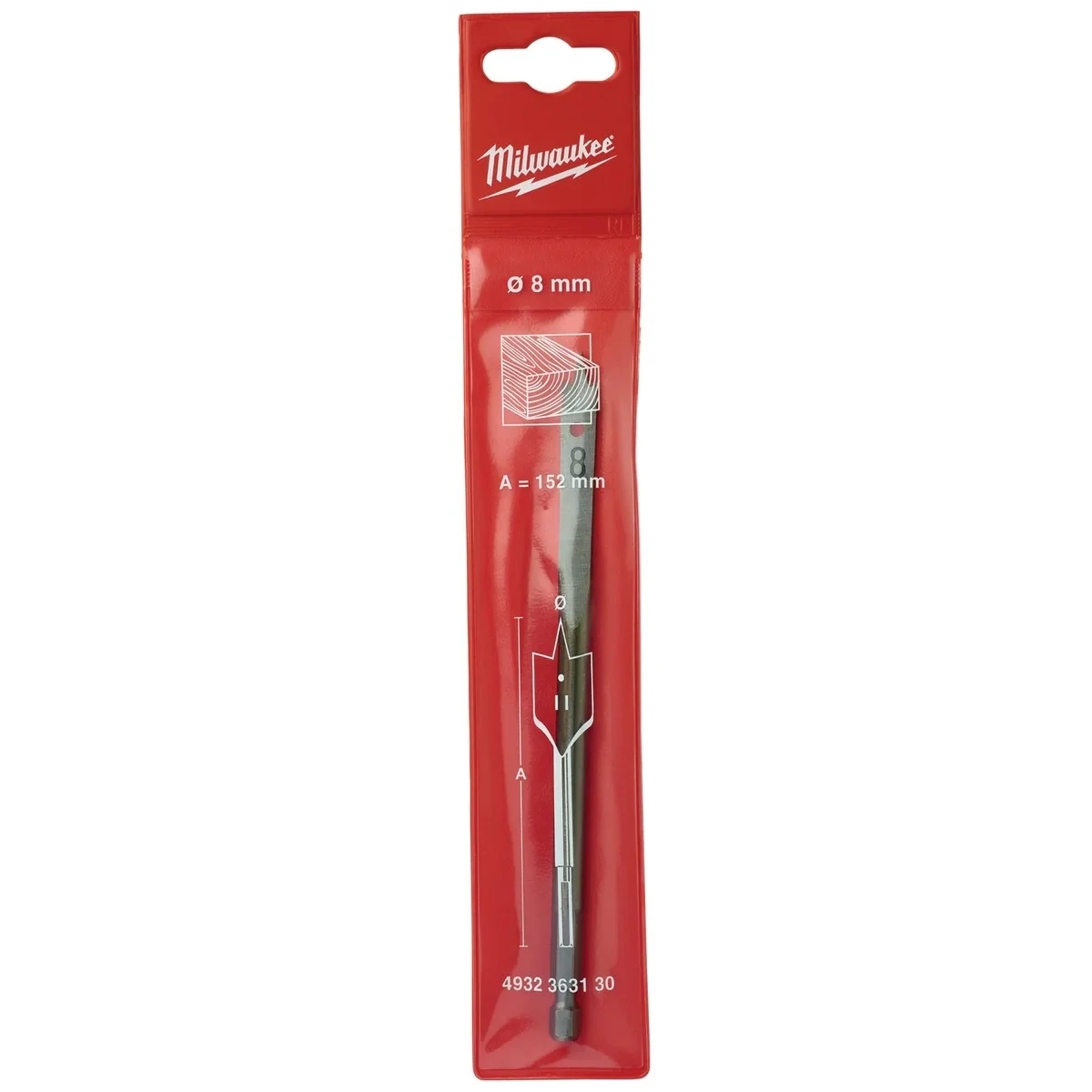 MILWAUKEE WOOD DRILLING BIT 8MM - 363130