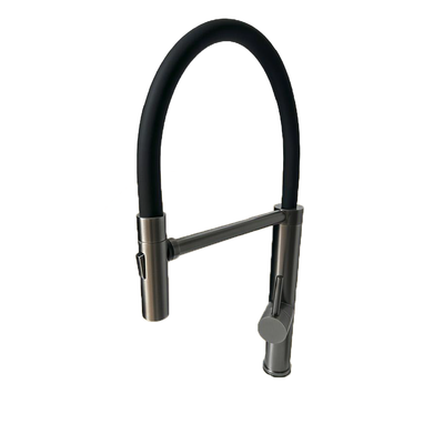 Silver Black Neck Tap