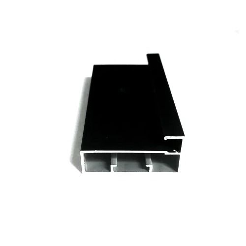 1434 ALIMINIUM MIRROR PROFILE WITH HANDLE MAT BLACK  6M