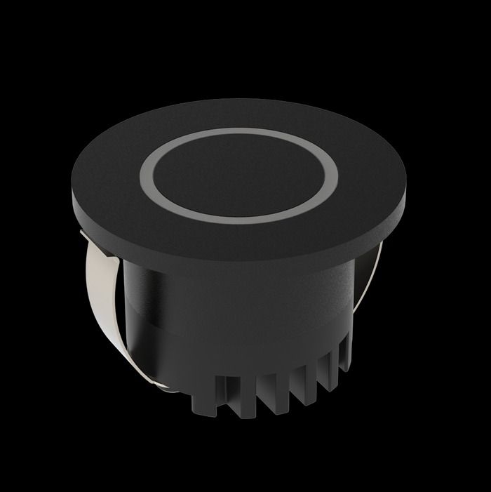 ROUND LED DOWNLIGHT FS05 BLACK 2W 3000K