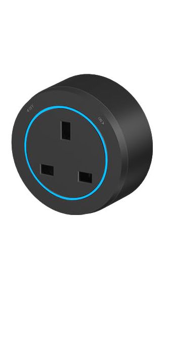 JBT-S009 PC PANEL ADAPTER WITH LED LIGHT UNIVERSAL SOCKET BLACK