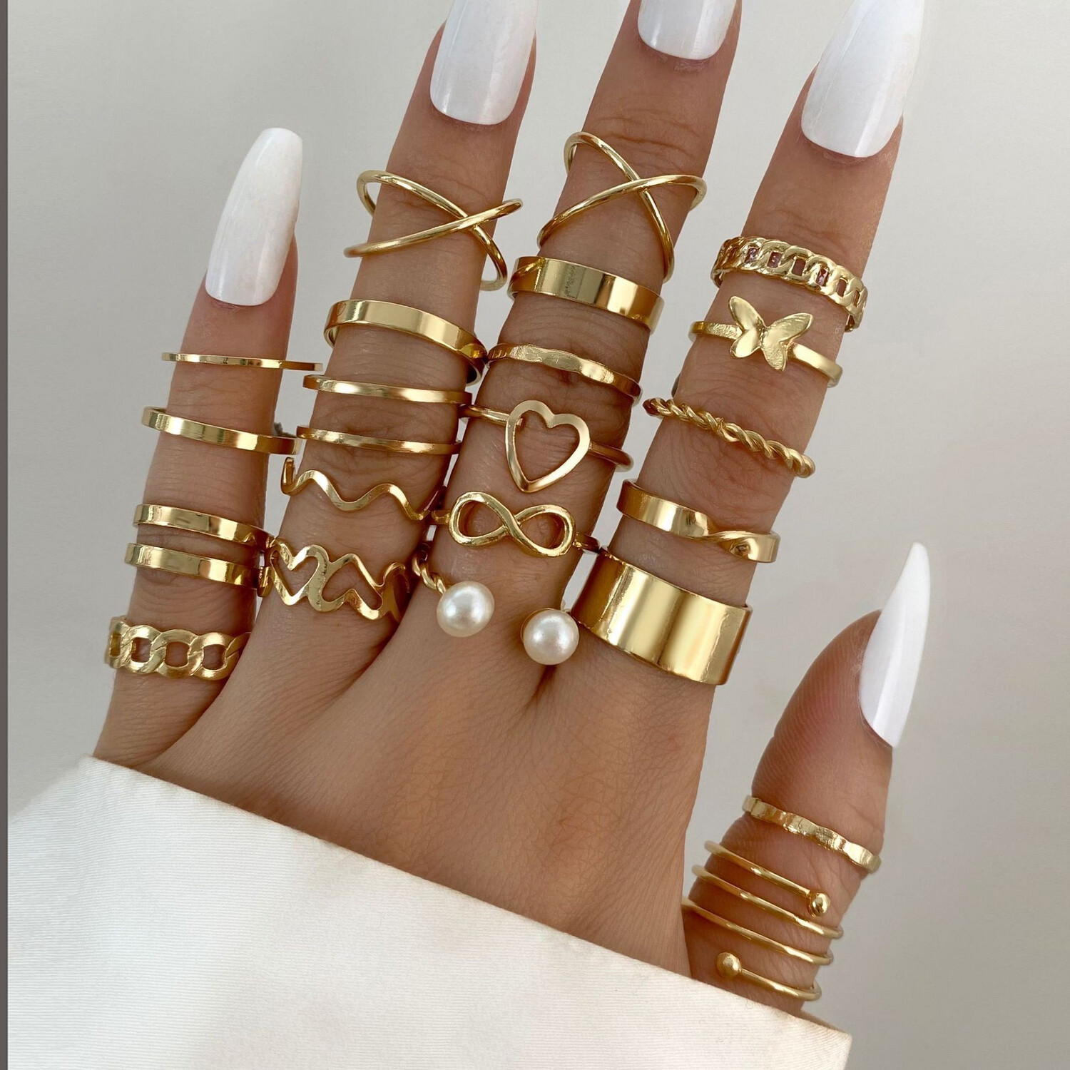 Gold Knuckle Rings