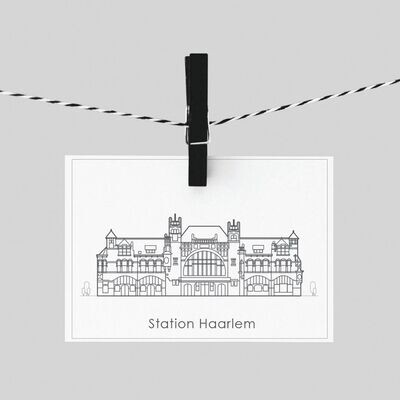 Ansichtkaart Station Haarlem Haarlem