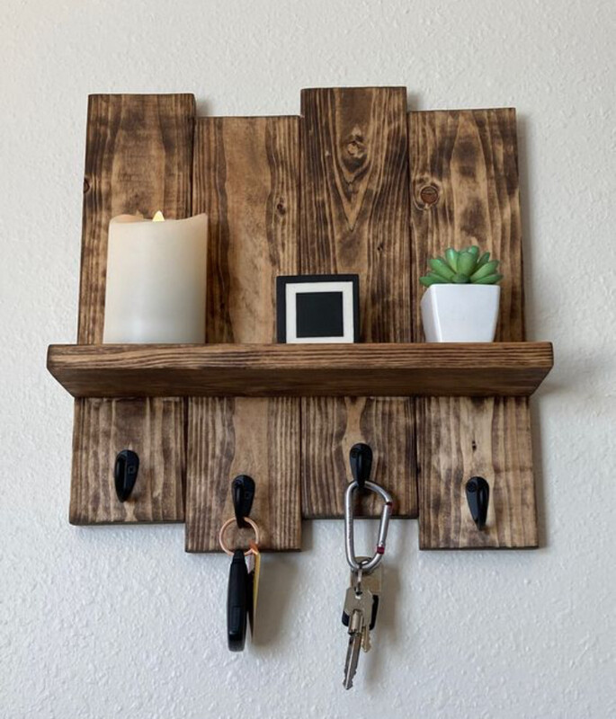 Rustic Wall Key Rack