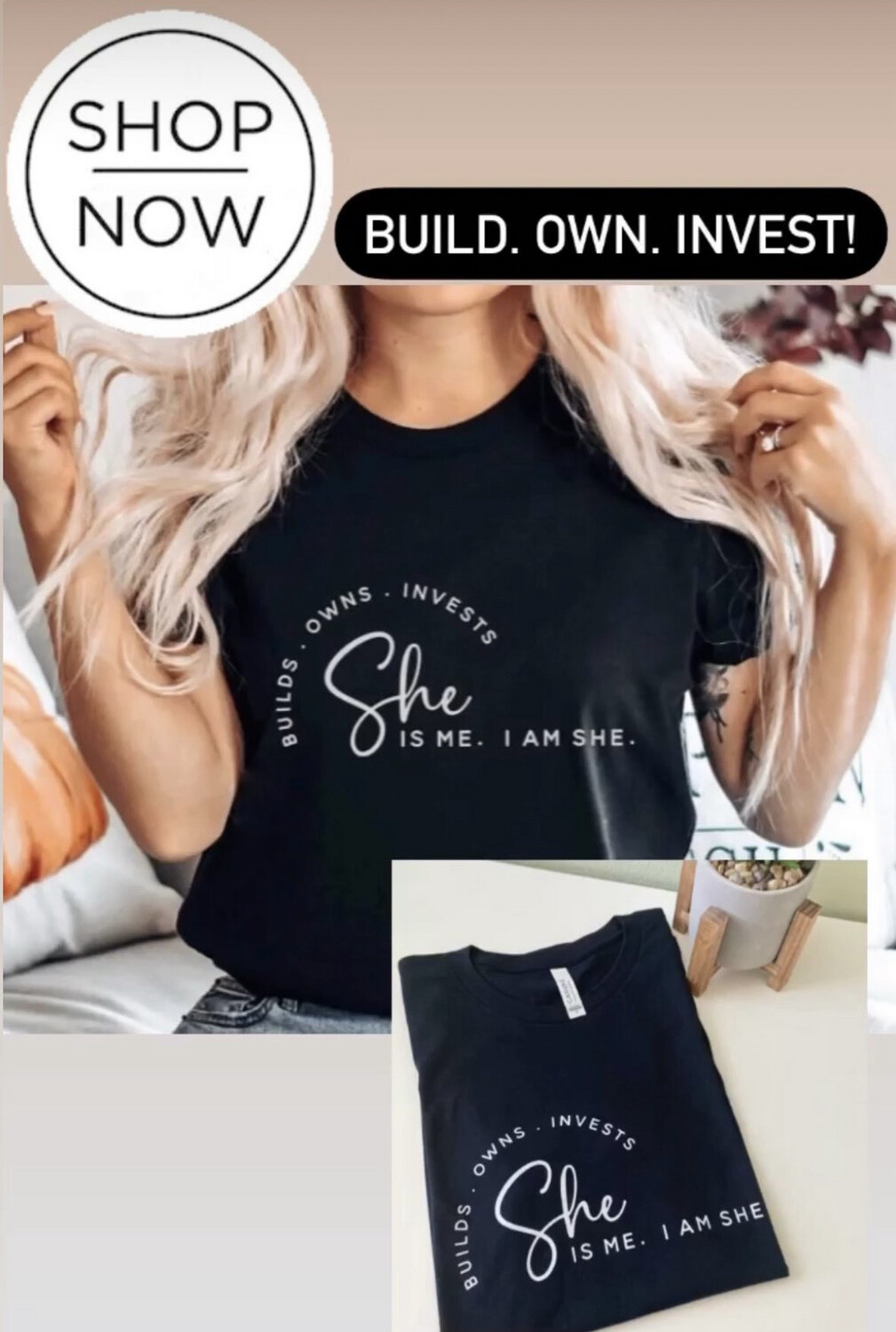 Build Own Invest Tshirt