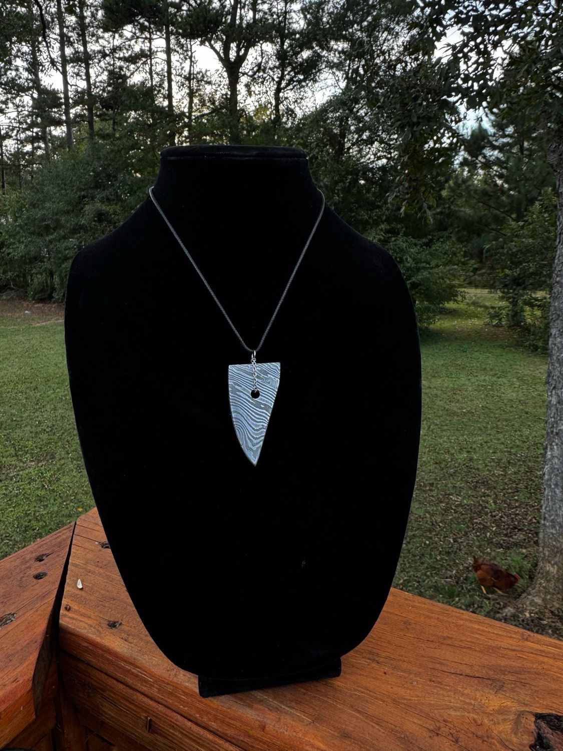 “Just the Tip” Knife Tip Pendant Necklace