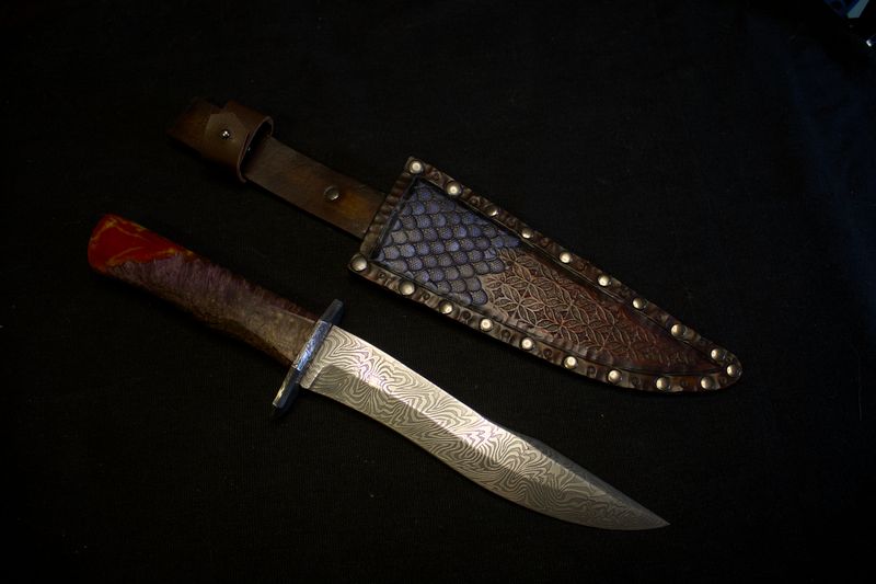 Damascus Dragon Dagger