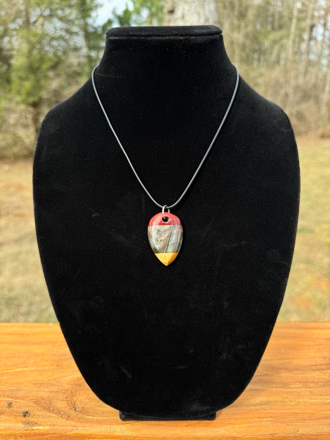 Dragon Scale Wood Necklace