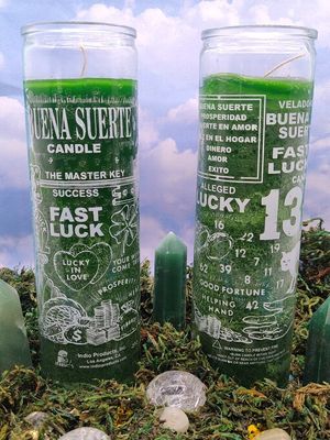 Fast Luck Green 7 Day Candle