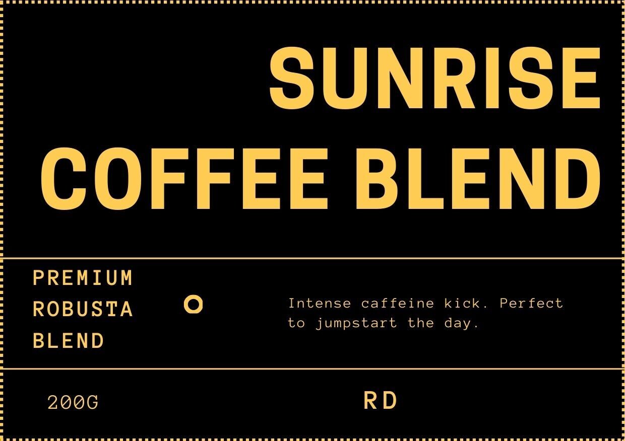 1KG Sunrise Robusta Coffee Blend