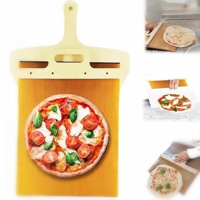 Sliding Pizza Peel Shovel Foldable Wooden Handle Transfer Tray Pizza Spatula Bread Baking Tools Kitchen Aaccessories Gadgets