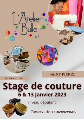 Stage de Couture Débutant du Samedi 13 Janvier 2023 (9h-11h30)