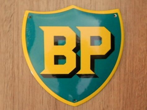 Emaille schildje BP