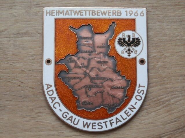 Emaille schildje Heimawettbewerb 1966