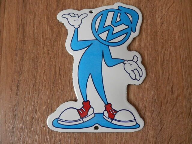 Emaille schildje VW mannetje