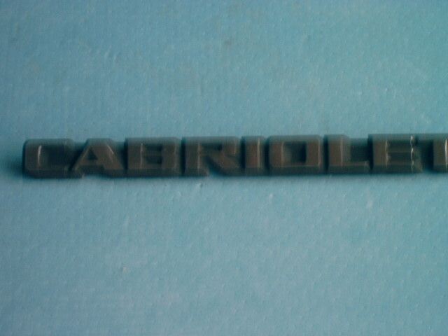 Logo "cabriolet" voor VW Golf MK1 Cabriolet